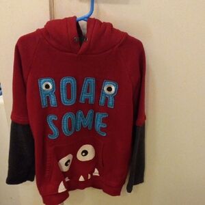 Kids' Red 'ROAR SOME' Hoodie